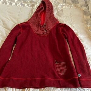 Kuhl Chianti Wool Fleece Pullover Hoodie Sweater